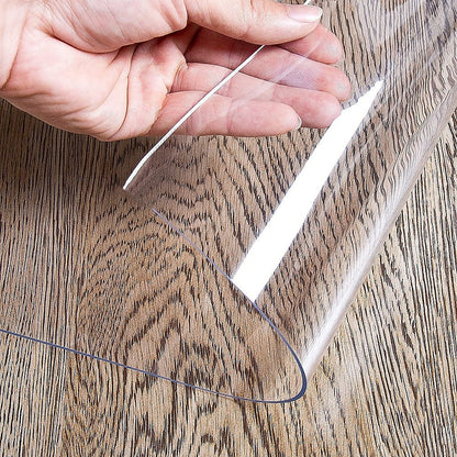 PVC Tablecloth Protector Table Cover Dining Table Cloth Plastic 2134x1070mm 1.5mm V63-838801