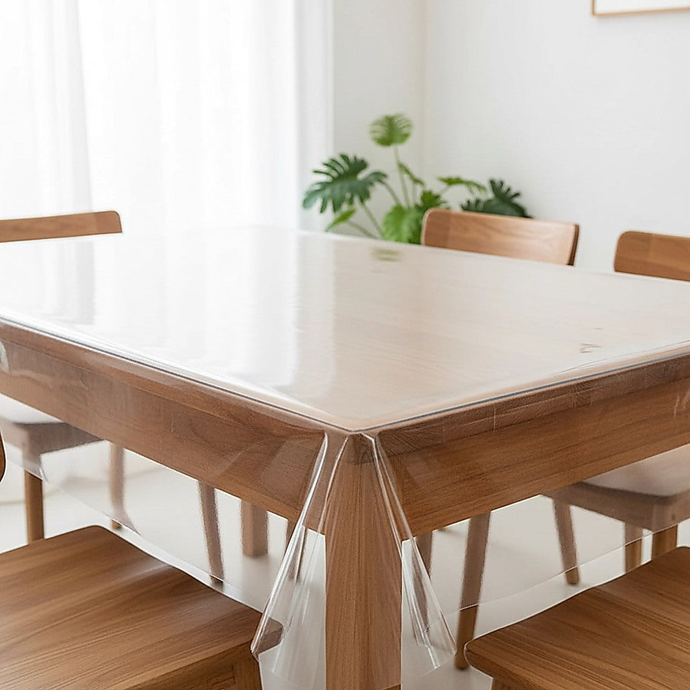 PVC Tablecloth Protector Table Cover Dining Table Cloth Plastic 2800x1170mm 2.0mm V63-838811