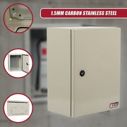 Carbon Steel Electrical Enclosure Box IP65 Wall Mount 400 x 300 x 200 mm V63-838821
