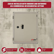 Carbon Steel Electrical Enclosure Box IP65 Wall Mount 400 x 300 x 200 mm V63-838821