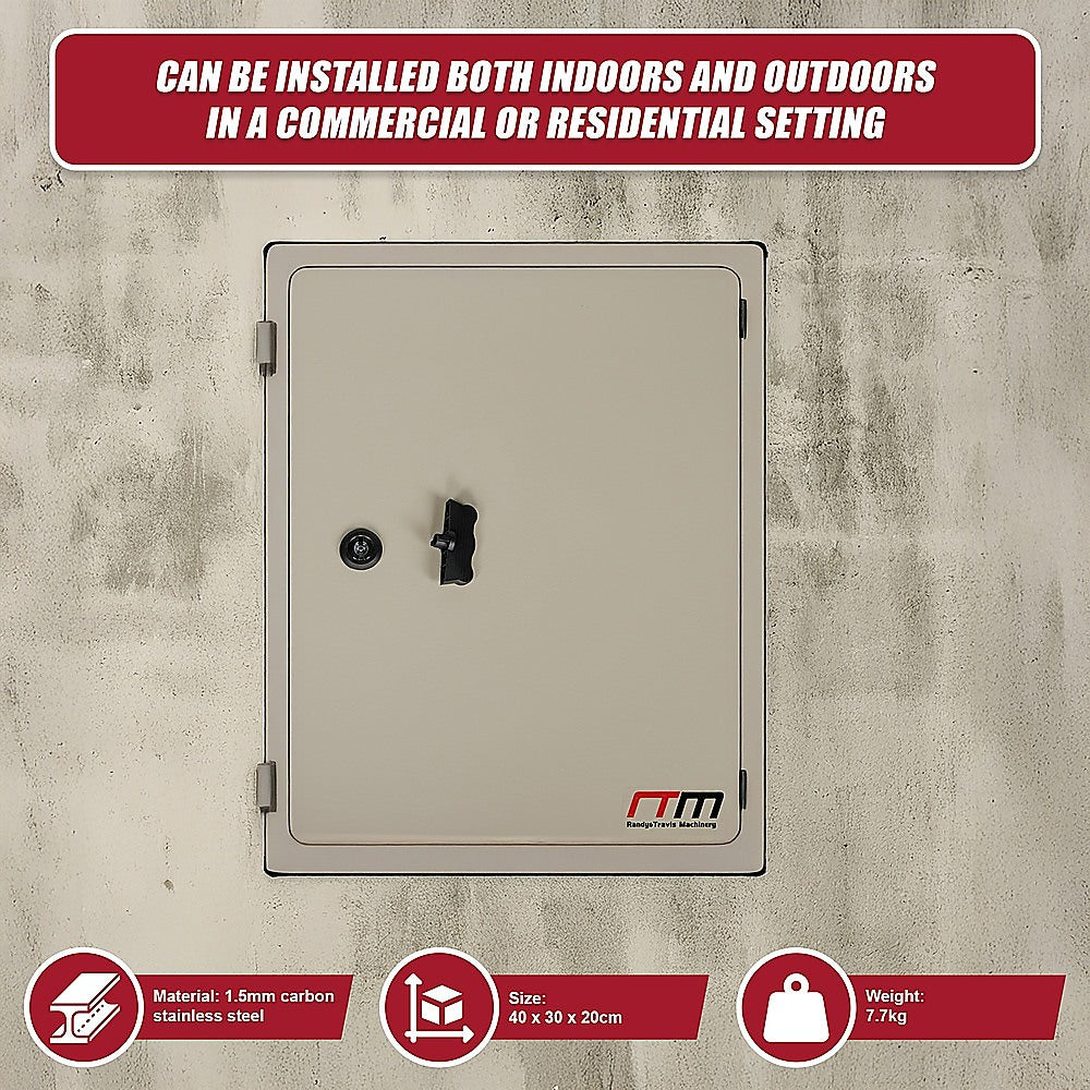 Carbon Steel Electrical Enclosure Box IP65 Wall Mount 400 x 300 x 200 mm V63-838821