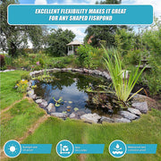 Fish Pond Liner 3 x 4.6m x 0.5mm Garden Pool Membrane Reinforced V63-838831