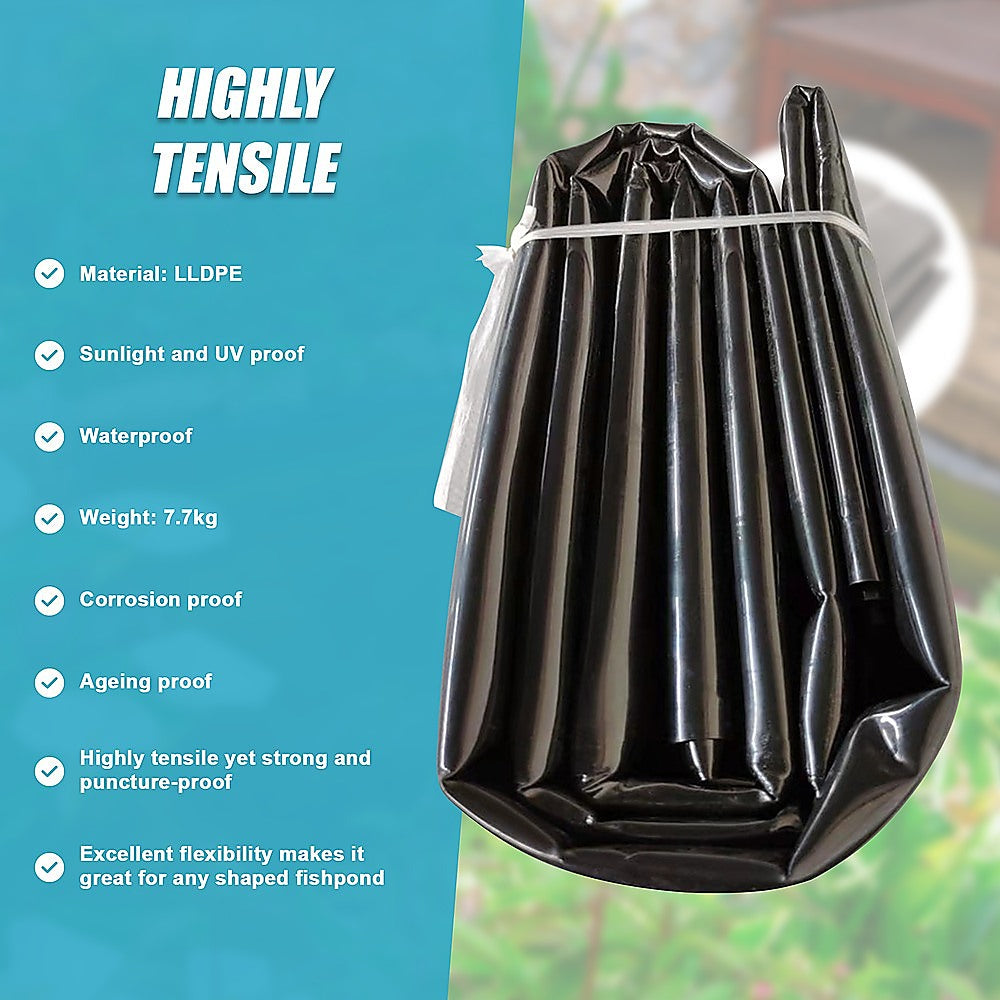 Fish Pond Liner 3 x 4.6m x 0.5mm Garden Pool Membrane Reinforced V63-838831