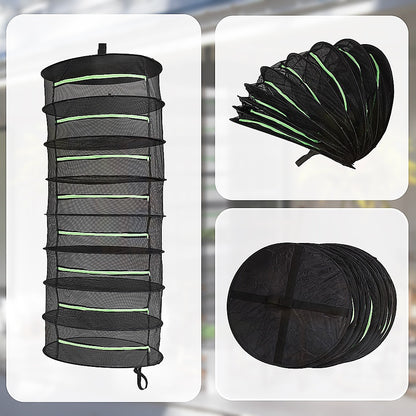 Herb Drying Rack Net 8 Layer Dryer Mesh Hanging Dryer Rack Zipper Dry Rack V63-838841