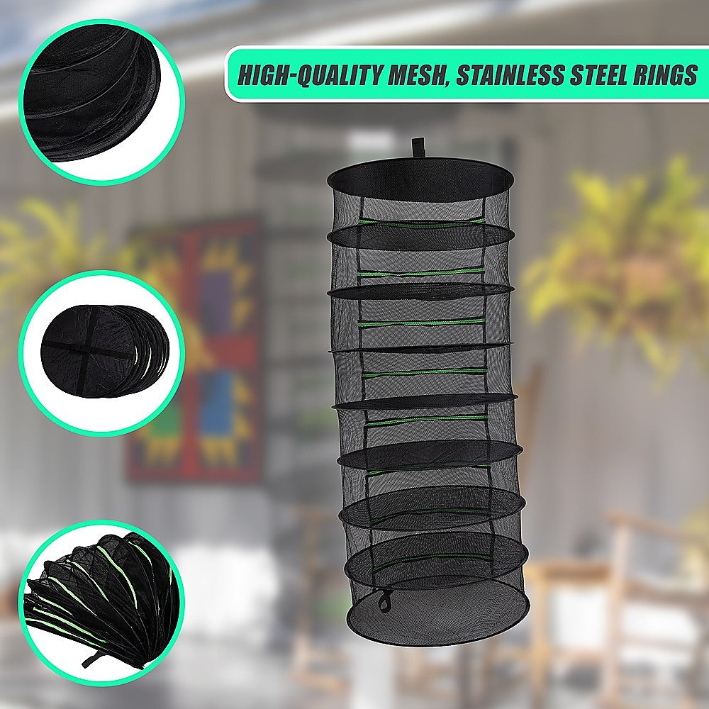 Herb Drying Rack Net 8 Layer Dryer Mesh Hanging Dryer Rack Zipper Dry Rack V63-838841