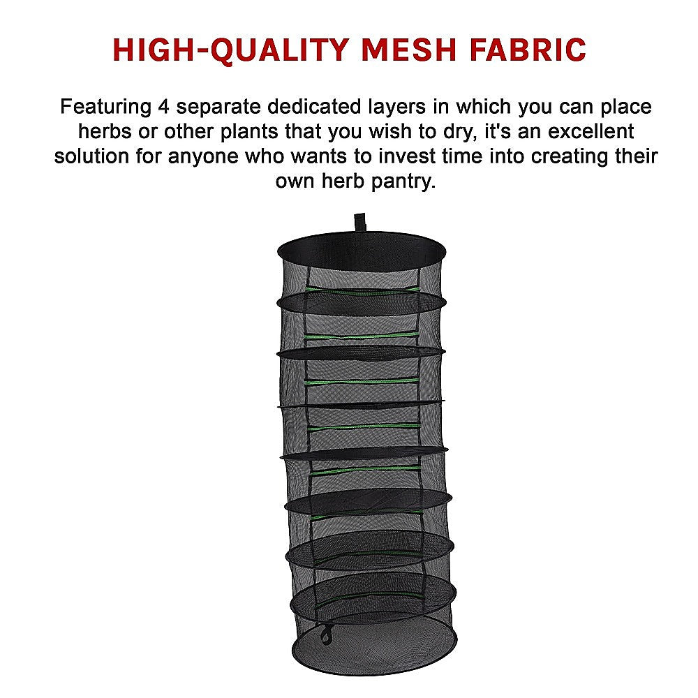 Herb Drying Rack Net 8 Layer Dryer Mesh Hanging Dryer Rack Zipper Dry Rack V63-838841