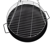 Tripod Garden Fire Pit BBQ - Cast Iron & Steel Round Outdoor Fire Bowl V63-838851