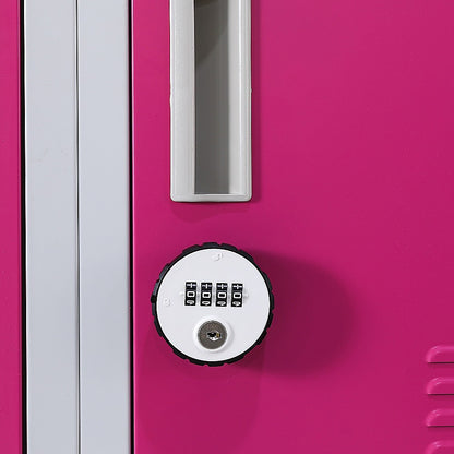 12-Door Locker for Office Gym Shed School Home Storage - 4-Digit Combination Lock V63-838921