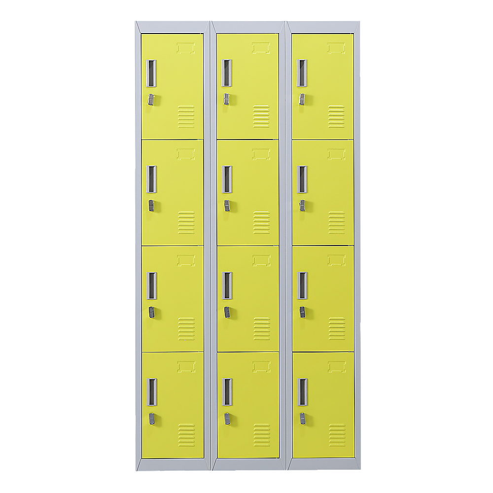 12-Door Locker for Office Gym Shed School Home Storage - Padlock-operated V63-838941