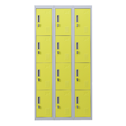 12-Door Locker for Office Gym Shed School Home Storage - Padlock-operated V63-838941