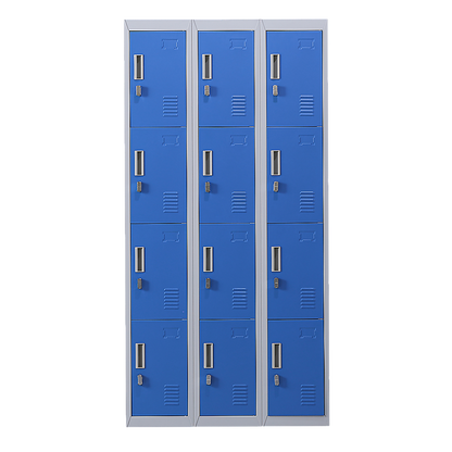 12-Door Locker for Office Gym Shed School Home Storage - Padlock-operated V63-838981