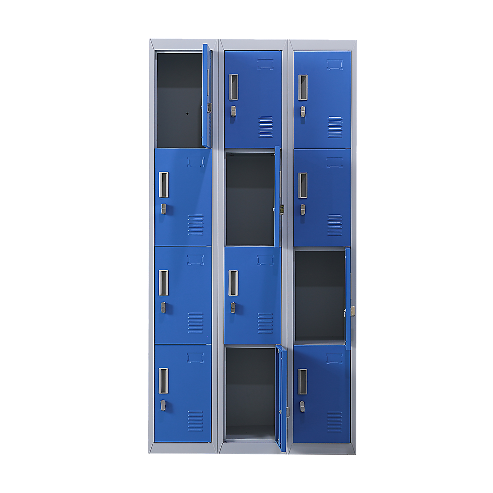 12-Door Locker for Office Gym Shed School Home Storage - Padlock-operated V63-838981