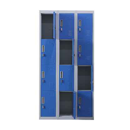 12-Door Locker for Office Gym Shed School Home Storage - Padlock-operated V63-838981