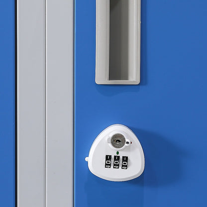 12-Door Locker for Office Gym Shed School Home Storage - 3-Digit Combination Lock V63-838991