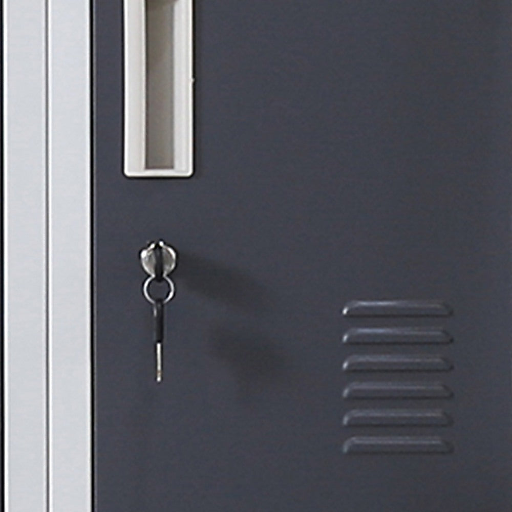 12-Door Locker for Office Gym Shed School Home Storage - Standard Lock with Keys V63-839011