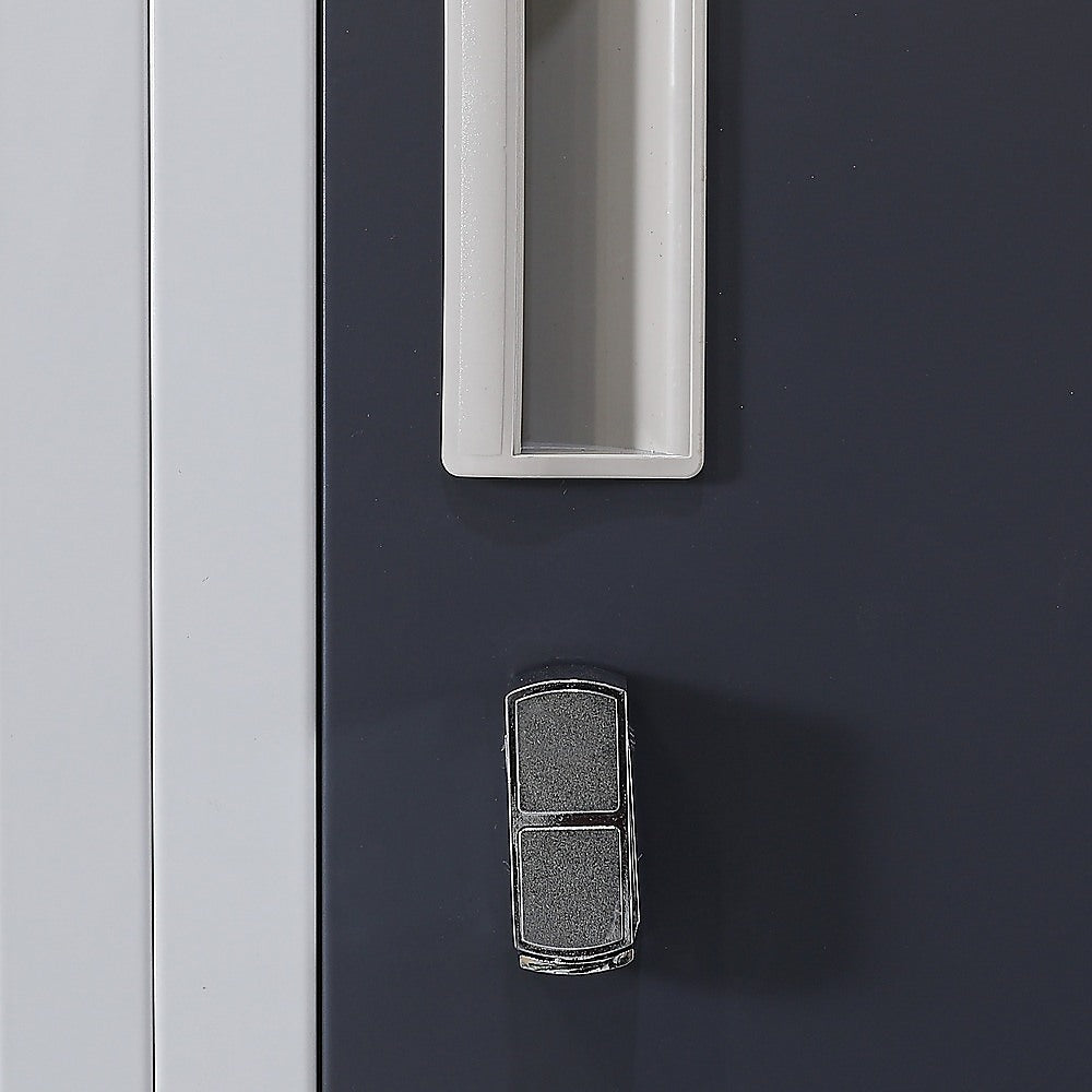12-Door Locker for Office Gym Shed School Home Storage - Padlock-operated V63-839021