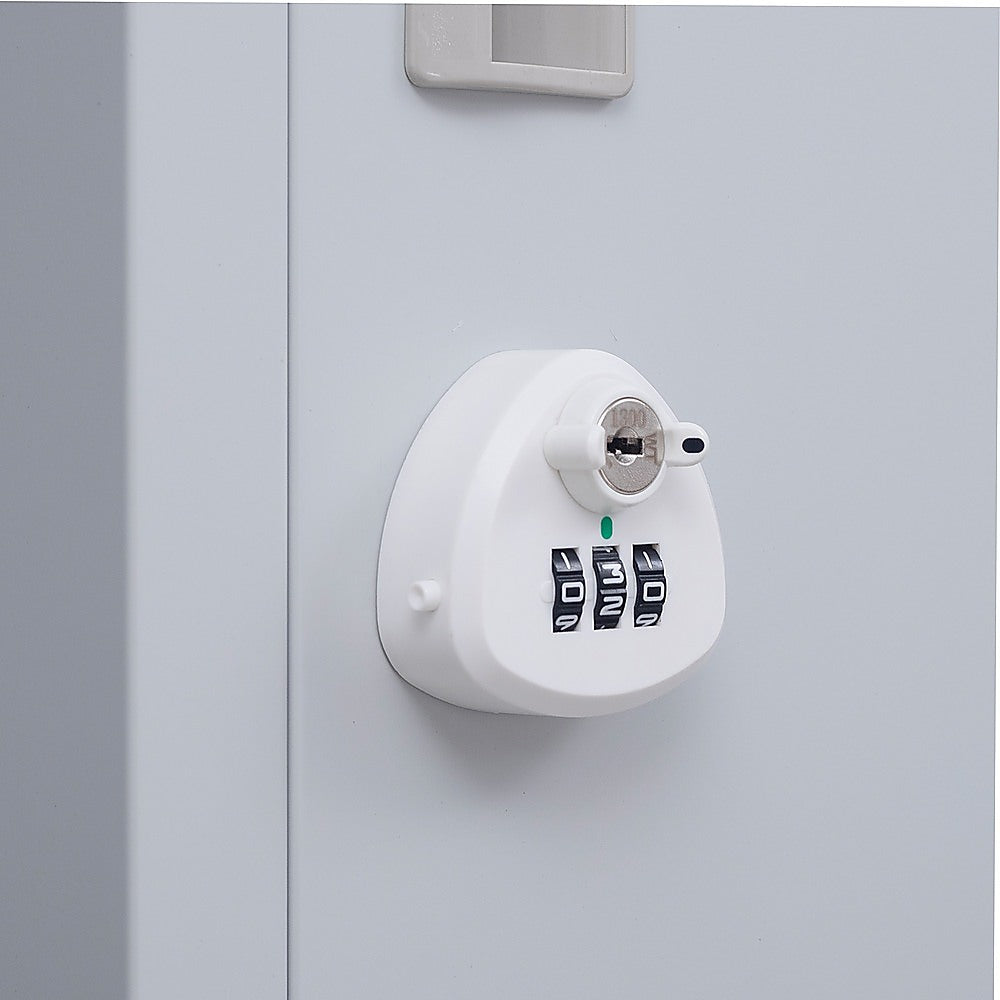 12-Door Locker for Office Gym Shed School Home Storage - 3-Digit Combination Lock V63-839071
