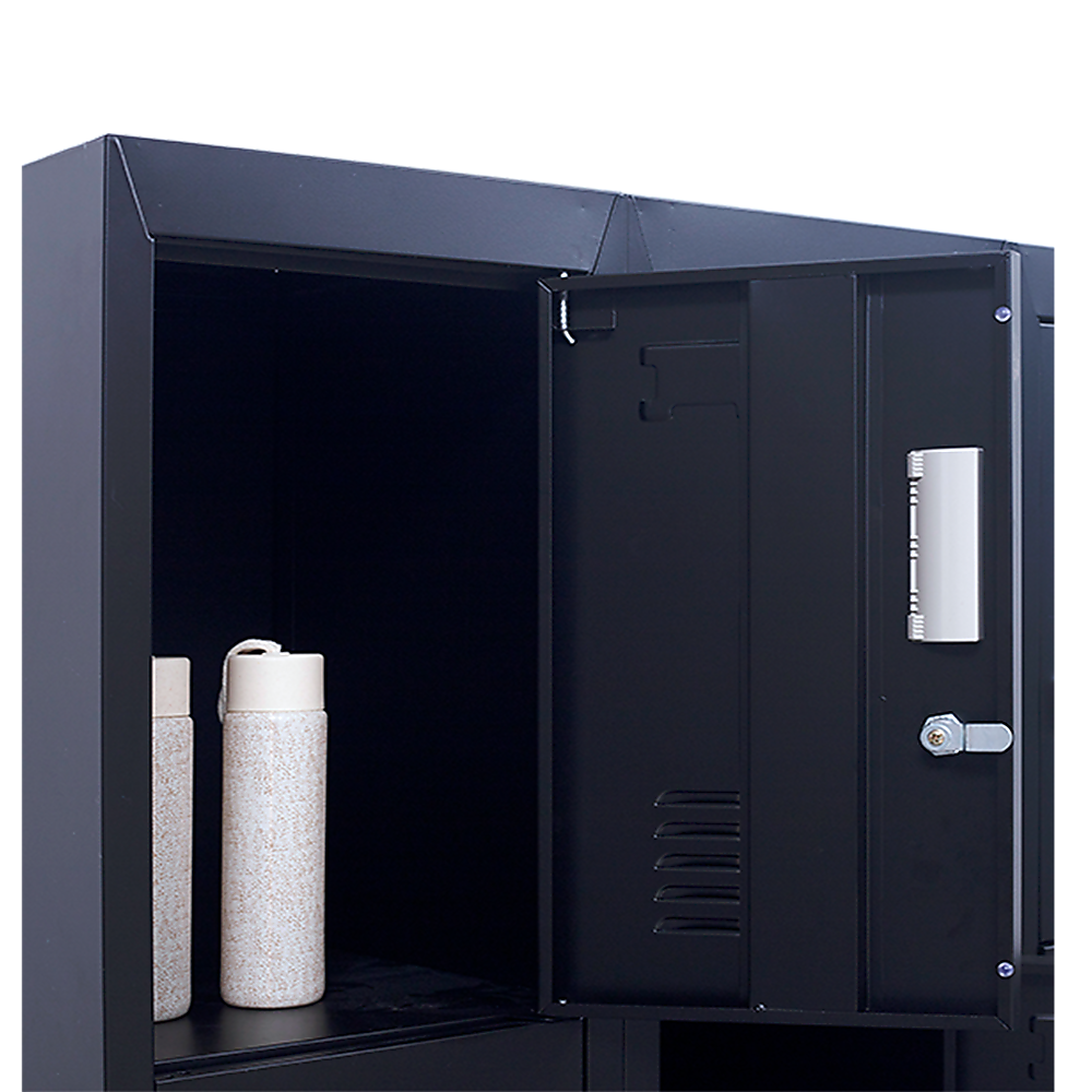12-Door Locker for Office Gym Shed School Home Storage - Standard Lock with Keys V63-839091