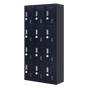 12-Door Locker for Office Gym Shed School Home Storage - 3-Digit Combination Lock V63-839111