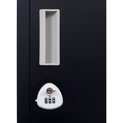 12-Door Locker for Office Gym Shed School Home Storage - 3-Digit Combination Lock V63-839111