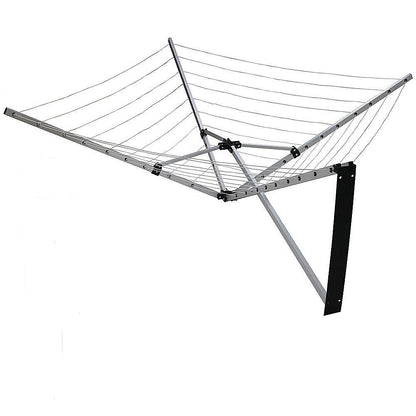 Wall Mounted 5 Arm 26m Clothes Airer Folding Concertina Cloth Dryer Washing Line V63-839161