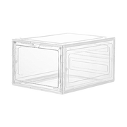 Sneaker Display Case Shoe Storage Organizer Box Stackable Plastic Clear Magnetic V63-839171