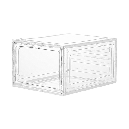 Sneaker Display Case Shoe Storage Organizer Box Stackable Plastic Clear Magnetic V63-839171