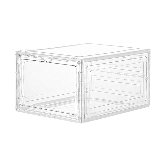 Sneaker Display Case Shoe Storage Organizer Box Stackable Plastic Clear Magnetic V63-839171