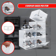 Sneaker Display Case Shoe Storage Organizer Box Stackable Plastic Clear Magnetic V63-839171
