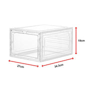 Sneaker Display Case Shoe Storage Organizer Box Stackable Plastic Clear Magnetic V63-839171