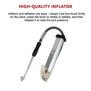 Professional Tyre Inflator with Gauge Air Line Pressure Tester Tyre Pump V63-839191
