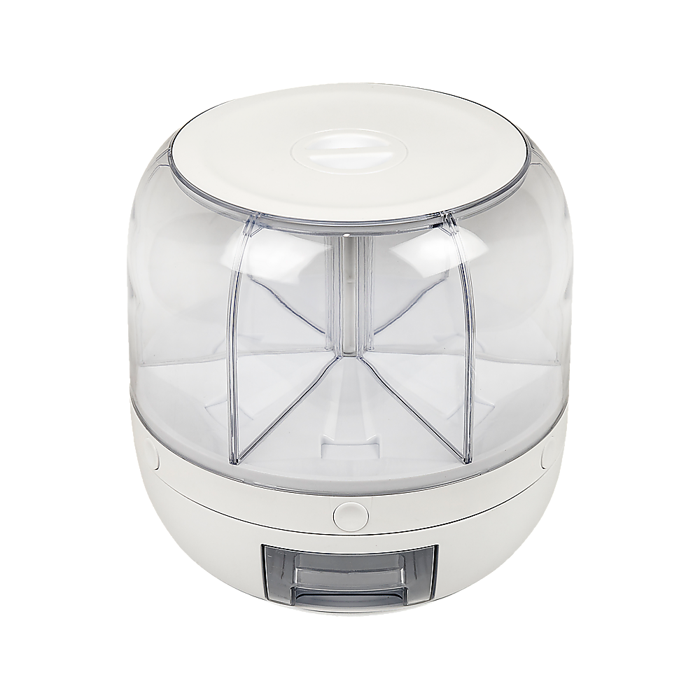 Rice Storage Cereal Dispenser Grain Container Rotating Dry Food Box V63-839231