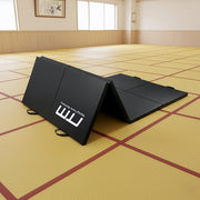 Folding Black Exercise Mat - Gymnastics, Martial Arts, Yoga, Karate & Judo Training V63-839241