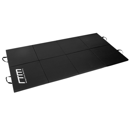 Folding Black Exercise Mat - Gymnastics, Martial Arts, Yoga, Karate & Judo Training V63-839241