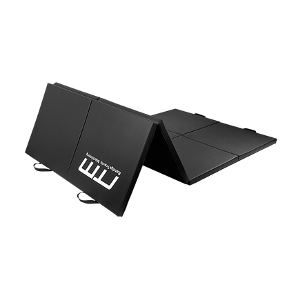 Folding Black Exercise Mat - Gymnastics, Martial Arts, Yoga, Karate & Judo Training V63-839241