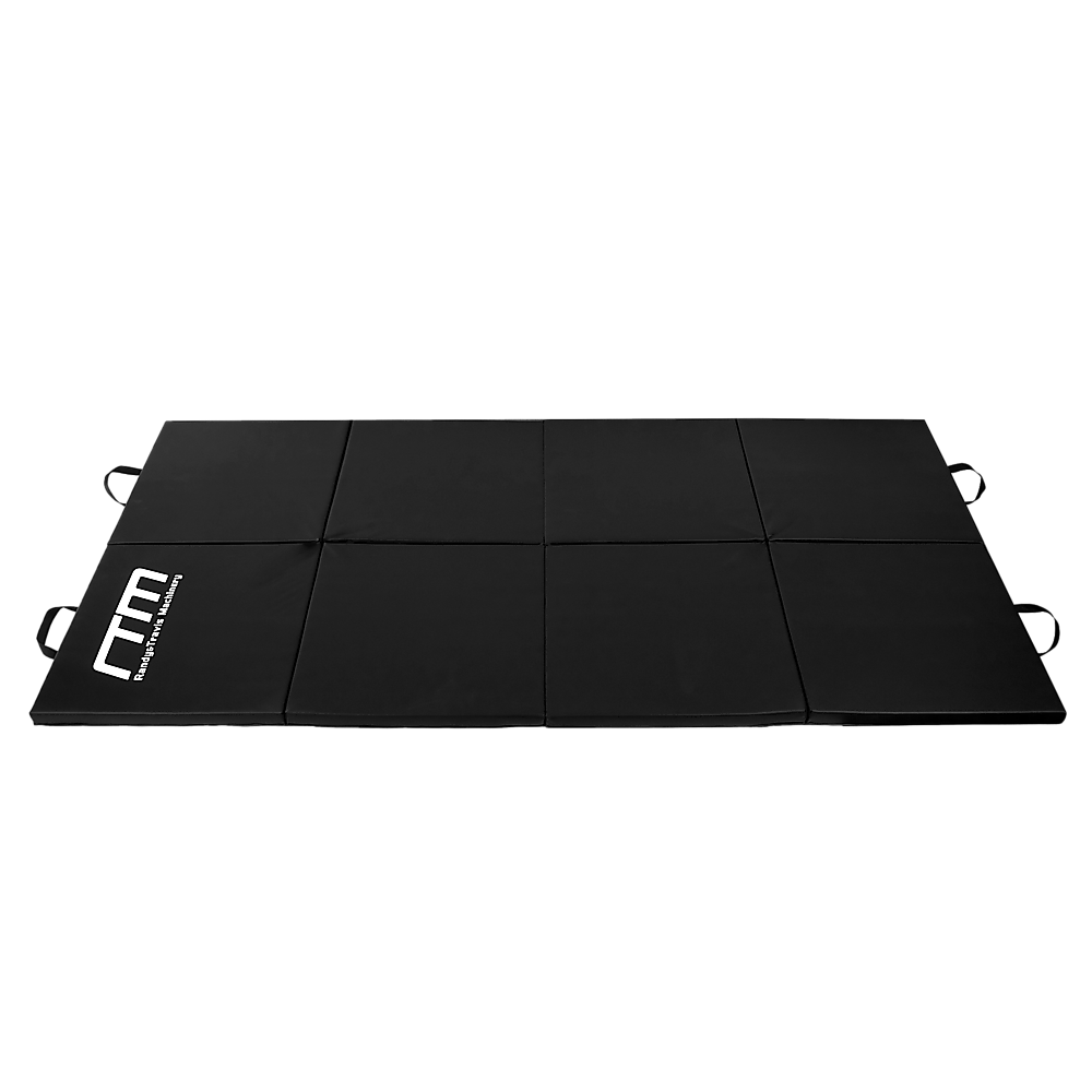 Folding Black Exercise Mat - Gymnastics, Martial Arts, Yoga, Karate & Judo Training V63-839241