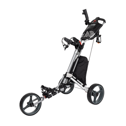 Golf Club Buggy Trolley Cart Compact Foldable 3 Wheel V63-839311