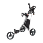 Golf Club Buggy Trolley Cart Compact Foldable 3 Wheel V63-839311