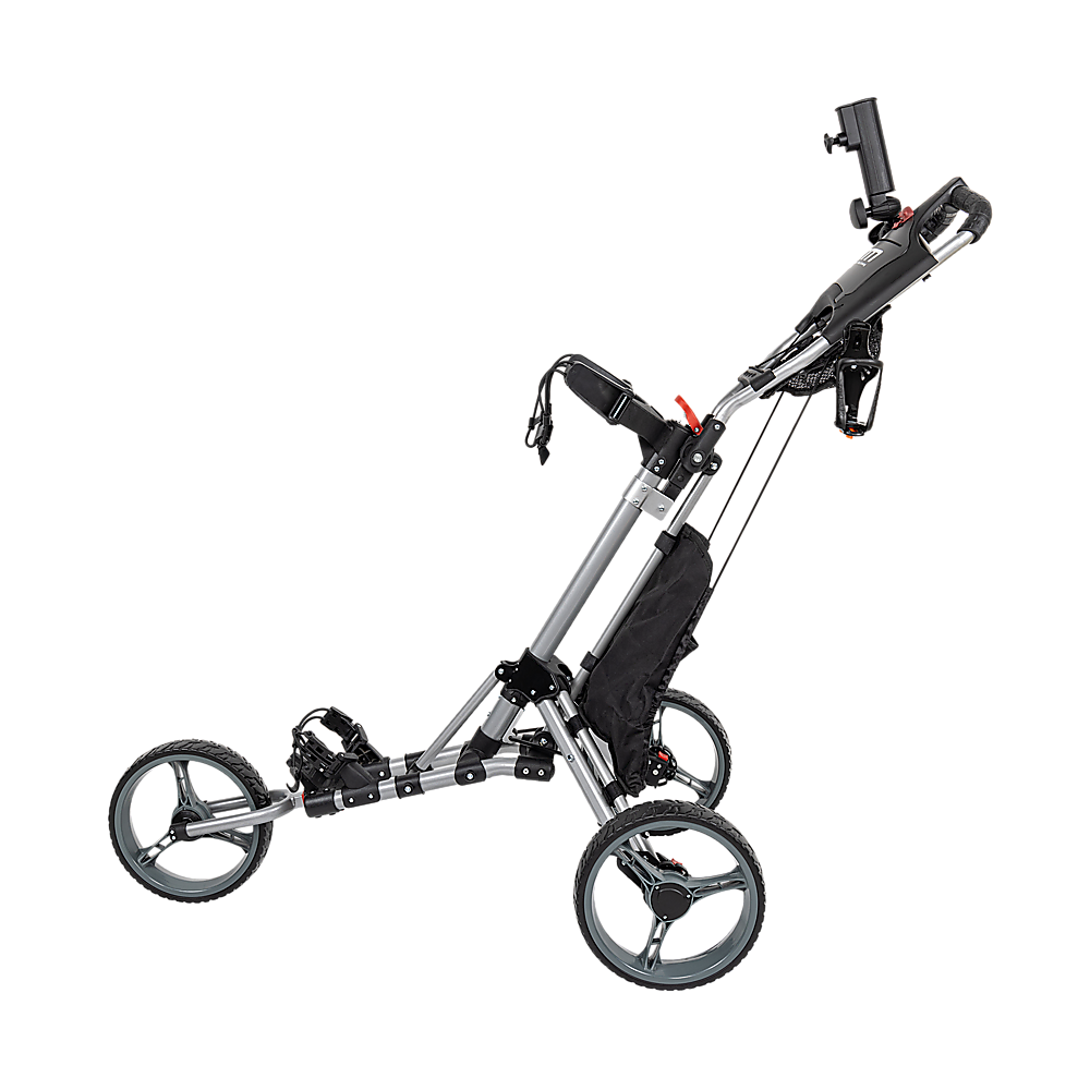 Golf Club Buggy Trolley Cart Compact Foldable 3 Wheel V63-839311