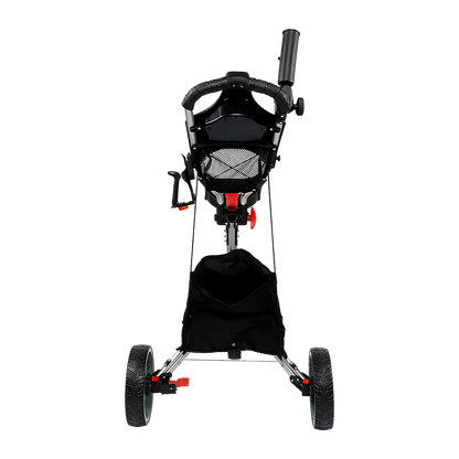 Golf Club Buggy Trolley Cart Compact Foldable 3 Wheel V63-839311