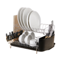 Dish Drying Rack Drainer Cup Plate Holder Cutlery Tray Kitchen Organiser V63-839321