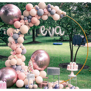 3M Gold Wedding Hoop Round Circle Arch Backdrop Flower Display Stand Frame Background V63-839331