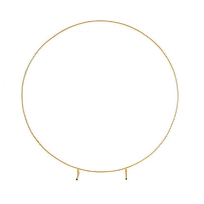 3M Gold Wedding Hoop Round Circle Arch Backdrop Flower Display Stand Frame Background V63-839331