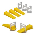 1000 Pack Tile Levelling System Clips Floor And Wall Tiling Spacers For Accurate Tile Alignment V63-839361