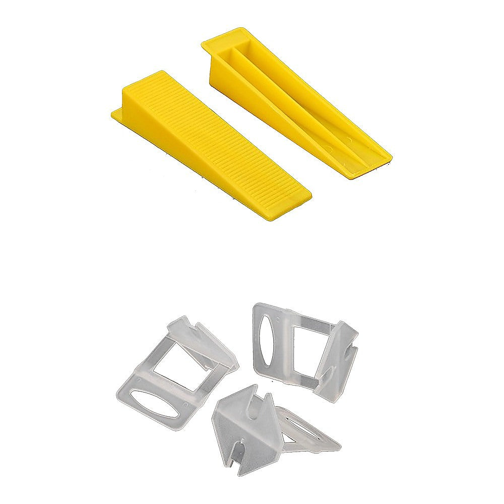 1000 Pack Tile Levelling System Clips Floor And Wall Tiling Spacers For Accurate Tile Alignment V63-839361