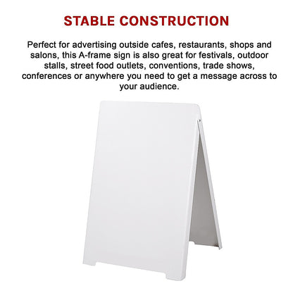 Double Side Sidewalk A-frame Sign Sandwich Board holds Graphic Plastic Panels V63-839411