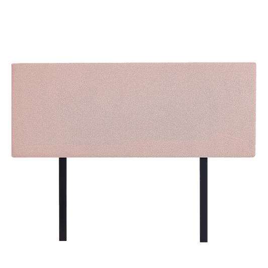 Linen Fabric Double Bed Deluxe Headboard Bedhead - Pale Pink V63-839461