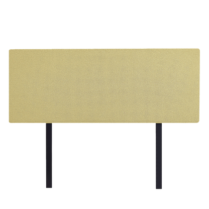 Linen Fabric Double Bed Deluxe Headboard Bedhead - Sulfur Yellow V63-839481