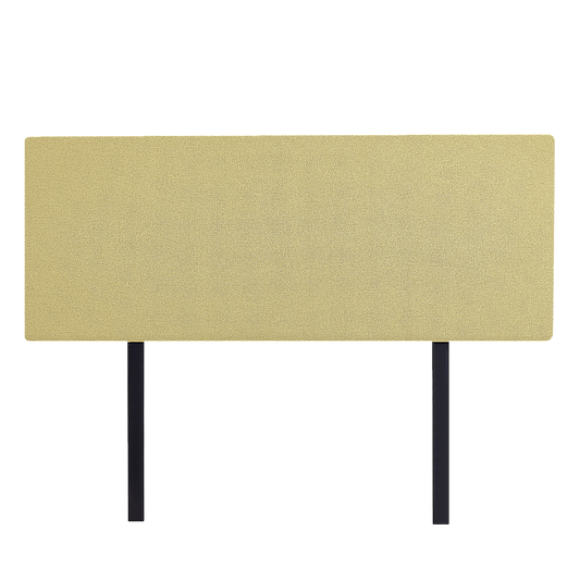 Linen Fabric Double Bed Deluxe Headboard Bedhead - Sulfur Yellow V63-839481