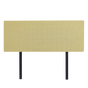 Linen Fabric Double Bed Deluxe Headboard Bedhead - Sulfur Yellow V63-839481